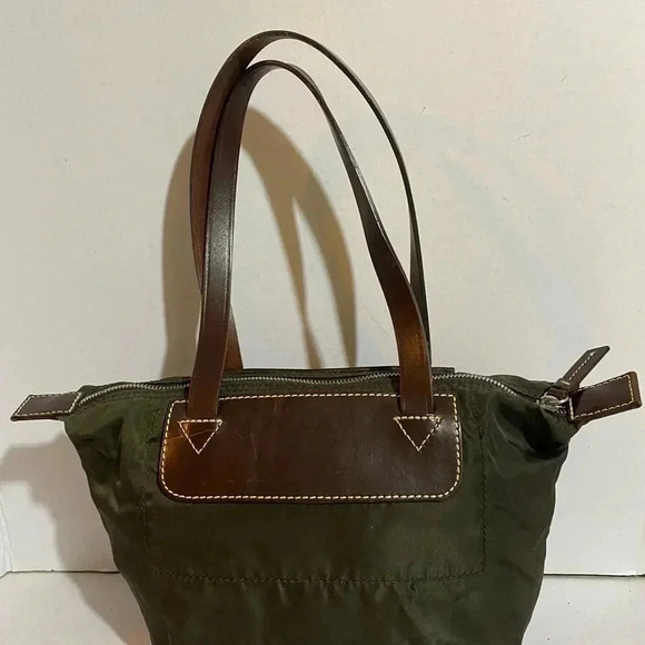 Dooney and Bourke mini green nylon tote bag - Picture 10 of 11